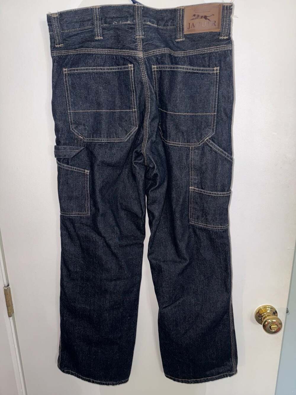 Jaguar Fleece-Lined Carpenter Denim Workwear Jeans